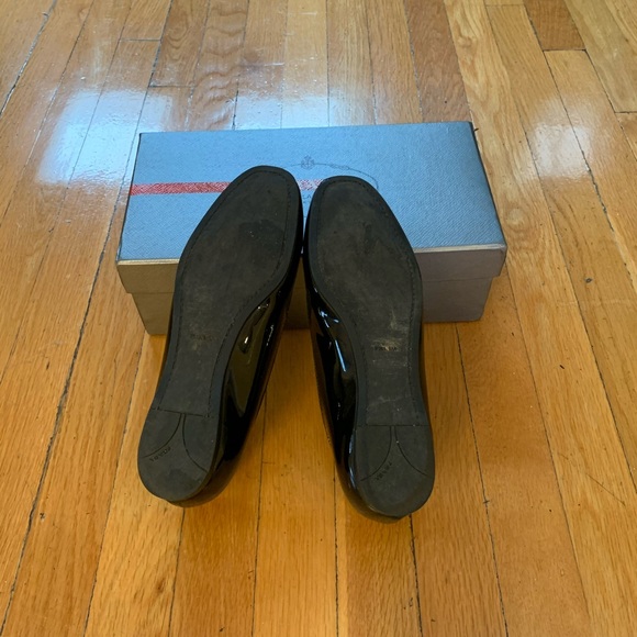 Prada black patent leather flat loafers size 38.5 - Picture 10 of 12